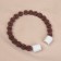 Picking for curtains “Beads from beads”, D = 1.3 cm, 30 cm, brown color