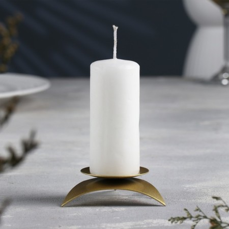 Climber "Asterisk" Metal for one candle, 9x3.5 cm, golden