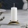 Climber "Asterisk" Metal for one candle, 9x3.5 cm, golden