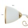 Sconces 2020/1 E27 60W white+gold 20x11x16 cm