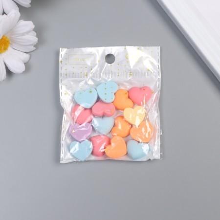 Decor for creativity Plastic "Heart" MIX 2x2 cm-4