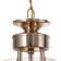 Ruby chandelier 3x40W E27 gold 55x55x85 (45) cm