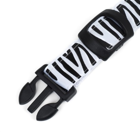 Collar with backlighting zebra 3 glow mode size XL, Osh 60-70 x 2.5 cm white-7