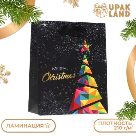 Laminated packet "Modern Merry Christmas" 11.5 x 14.5 x 6 cm-2