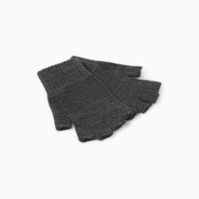 Gloves (mittens) female, gray color, 18