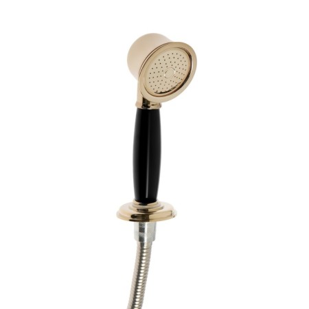Mixer aboard the Zein NB-7 bath, for four holes, a set, retro, black/gold-8