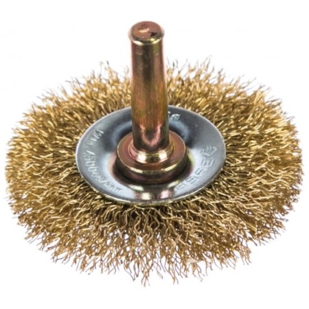Brush brush 3520-050_z02, disc, twisted, brass, steel, 0.3 mm, 50 mm 954524-2