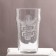 Glass "dad does not thump" engraving