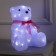 LED figure "Bear with a bow" 22 × 30 × 20 cm, acrylic, 40 LED, 220 V, glow of white