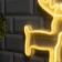 Neon sign "Deer" 27 × 26 cm, AAX3 batteries (not in the kit), USB, glow warm white