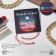 Bracelet-reinforcing "Red thread" YOUR DAILY LIFE Rhinestone in the frame, white color in silver, 7 cm