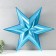 Figure "Star in the Star" Big Blue Metallic, 69.5x60.3 cm