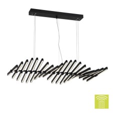 Люстра подвесная St Luce. SLD001.403.20. Picodi. 20х5 Вт, LED, 3000-6000K, 11000 Lm, 97х47 см, цвет чёрный
