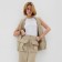 Women's vest at Minaku: Safari beige color, river 44