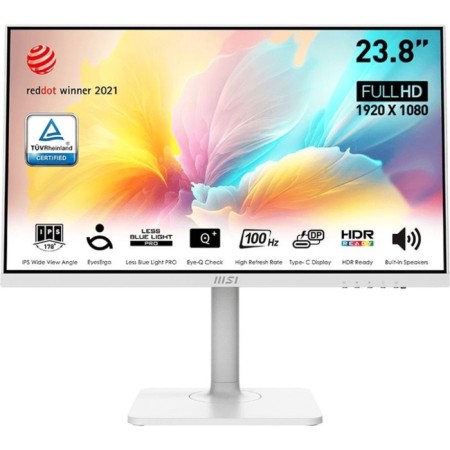 MSI MSI 23.8 "Modern MD2412PW White IPS LED 1MS 16: 9 HDMI M/M Matte Has Piv 300CD 178 103390