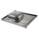 Kitchen sink trio, invoice, without siphon, 80x60 cm, left, stainless steel 0.4 mm