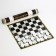 Checkers, 24 pcs, d-3 cm, h-0.9 cm, vinyl field 30 x 30 cm, in a tube