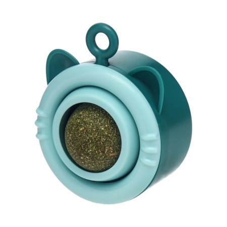 A toy for cats with cat mint "rotating cat", 6.9 x 5.5 cm, blue-1