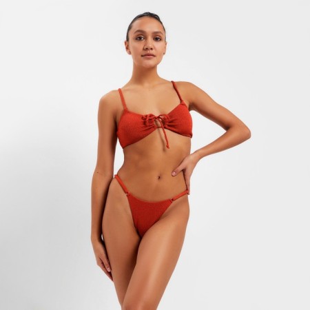 Separate Minaku swimsuit, red -haired size 46-4