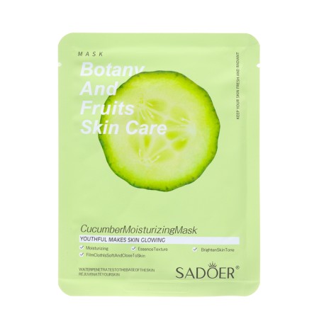 A set of moisturizing, fabric facial masks "Botanika No. 1", 10 pcs-9