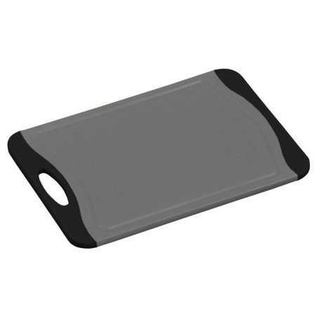 Cutting boat Kesper, plastic, gray with black handles, 29 x 20 x 0.9 cm