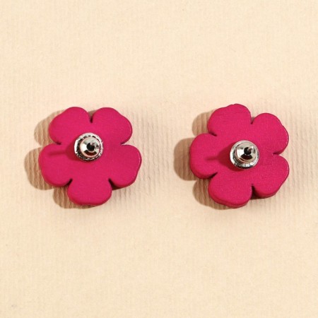 Earrings "Flowers" 6x9 cm-3