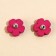 Earrings "Flowers" 6x9 cm