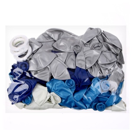 Garland of balloon balloons "Blood-blue", length 2.5 m-1