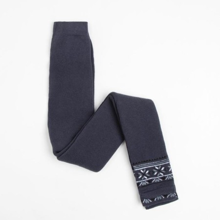 Leggings of children's terry, dark gray color, height 116-122