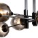 Lamp on the ESCADA rod, 1138/8P. 8x40W, E27, 800x800x360 mm, black/chrome color