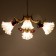 Rosetta chandelier 4he27 40w beige 65x65x28-88cm Bayerlux