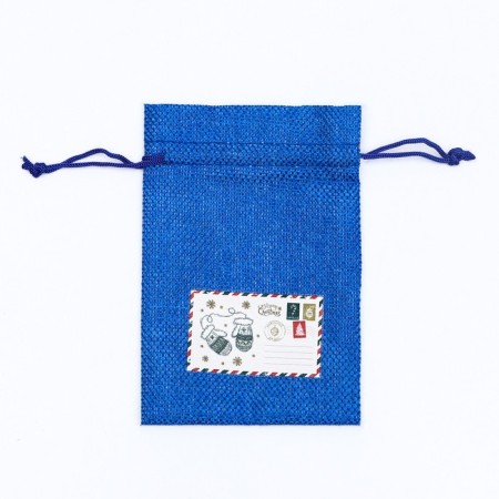 Gift bag with thermal monklake, 10 x 14 cm, blue-2