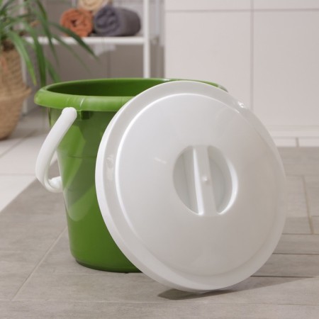 Food bucket with a lid "Euro", 12 l, particularly resistant, MIX color-9