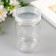Bank for scrapbooking plastic "cylinder" 100 ml transparent 9x5.2x5.2 cm