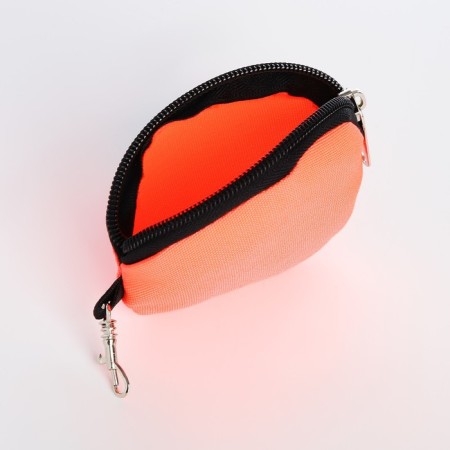 A backpack - a bag, Erich Krause, a wallet from textiles, artificial leather, coral color-7