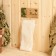 Bath Mochell with handles "long", white, 45x9cm, cotton
