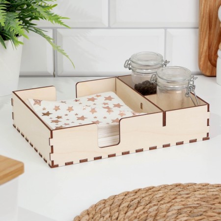 Organizer of a wooden kitchen, 22 × 16 × 4.5 cm