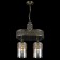 Suspended lamp Citilux "Emir" CL467223, 36x36x48 cm, 2x75W, E27, brown color