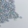 Glass beads 8/0 "matte translucent. Gray gasoline" 10 g