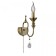 Sconces Citilux "Riga" CL437313, 10x39 cm, 1x60W, E14, brown color
