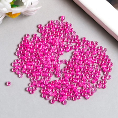 Beads "Zlatka" 08/0, 3 mm, 10 g 0206 raspberry-1
