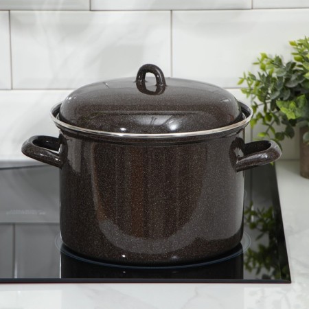 Pan 4.5 l, without decolleys, induction, brown color-3