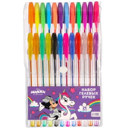 Ballic handle with sparkles, 24 colors, Minnie Mouse and Unicorn-5