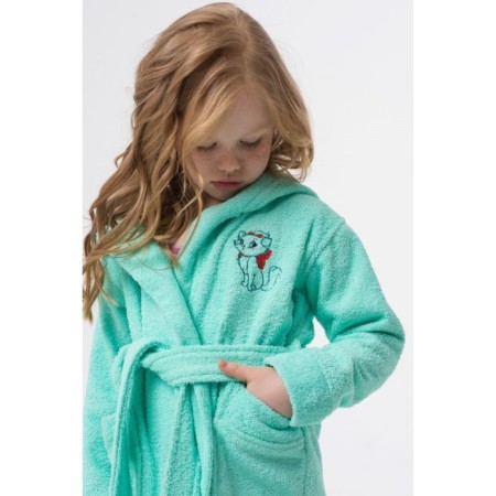 Terry dressing gown, “Pussy”, height 116 cm, menthol color-2