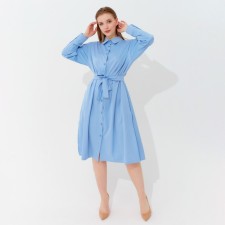 Women's dress Minaku: Casual Collection, Blue color, size 50