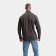 Polo male with long sleeve, brown color, size 46 (m)
