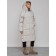 Coat insulated winter female, size 50, light-gray color