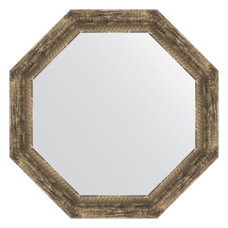 Mirror in the baguette frame, an old tree with weaving 70 mm, 63x63 cm