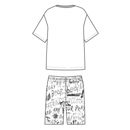 Pajama for the boy PlayTode: T -shirt and shorts, height 146 cm-7