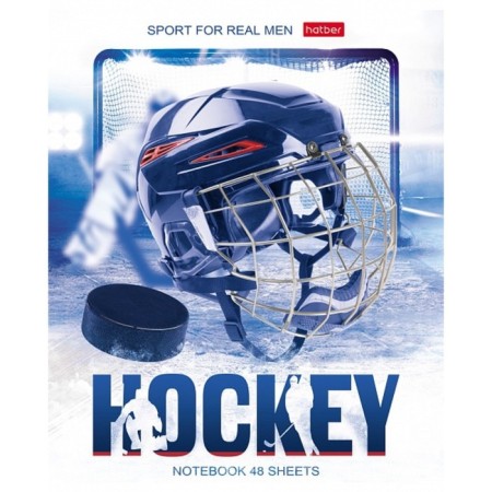 Notebook of 48 sheets in a hockey cage, covering a coated cardboard, mix-4